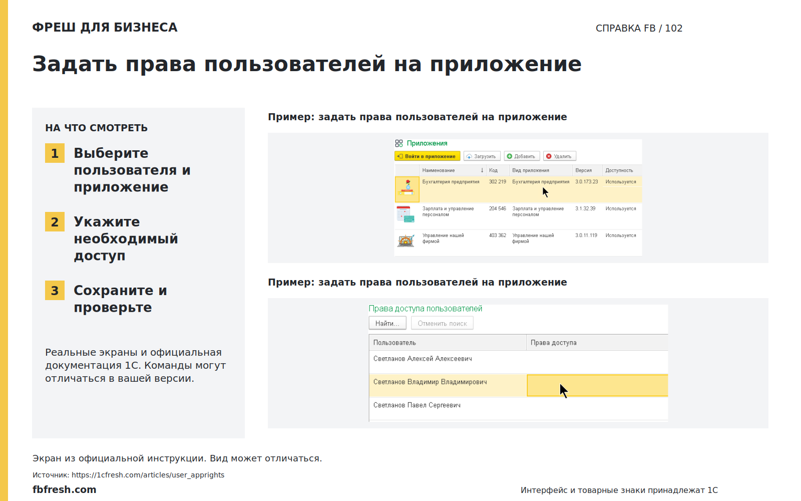 Иллюстрация к статье «Как задать права пользователей на приложение?»
